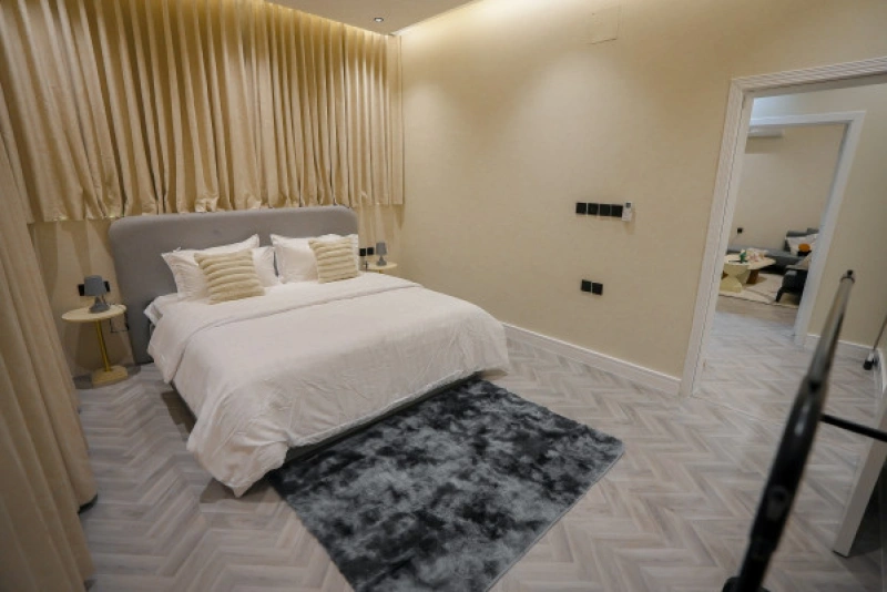 Modern one bedroom apartment with a living room
