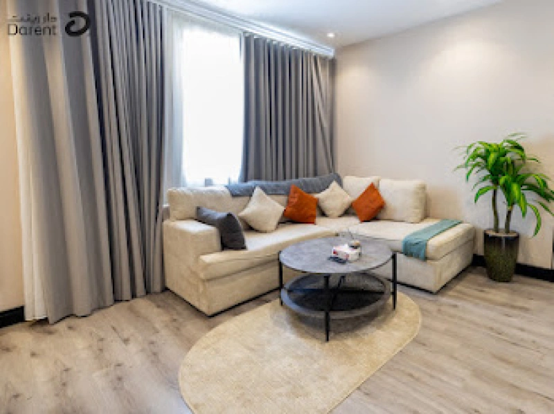 One bedroom and a hall near the boulevard