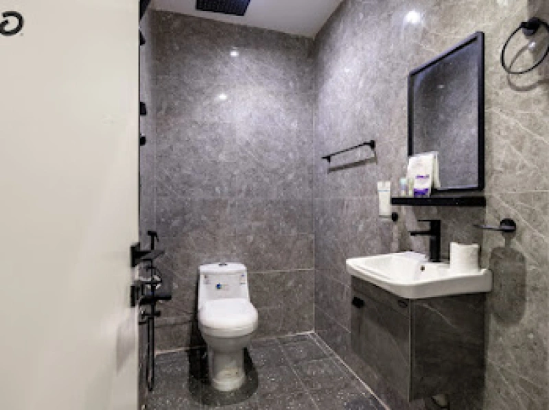 One bedroom and a hall near the boulevard